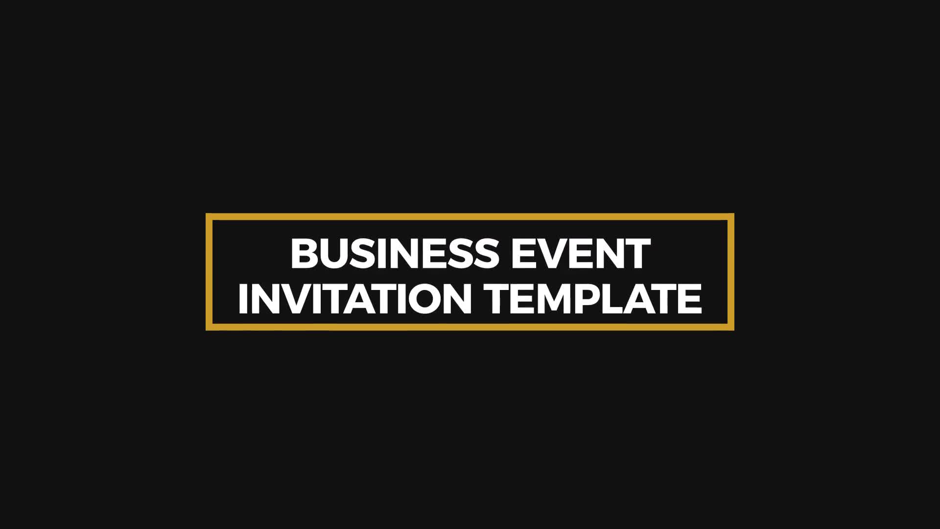 Business Event Invitation Videohive 15981263 After Effects Image 1