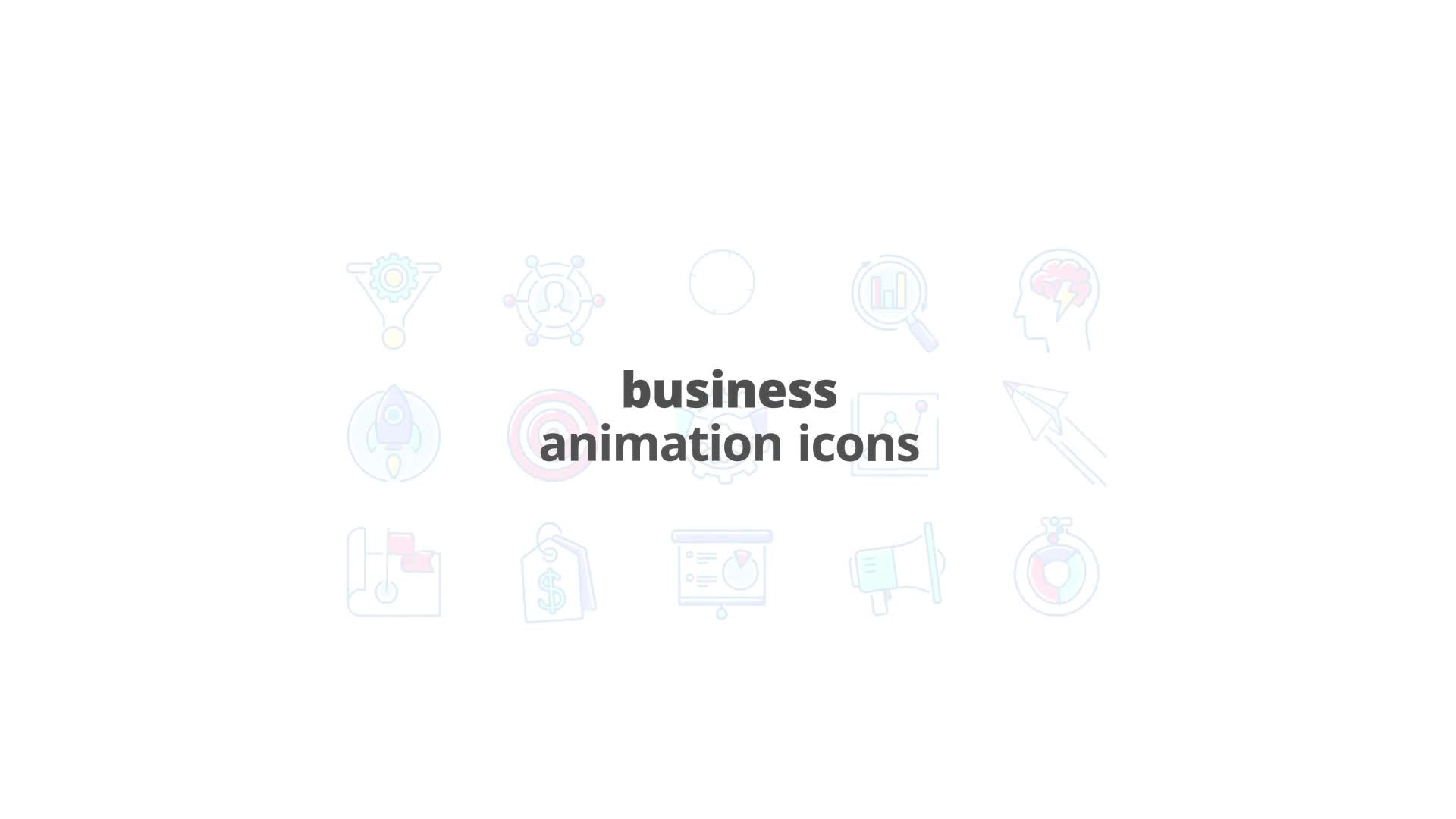 Business Filled Outline Animated Icons Videohive 26929919 After Effects Image 1
