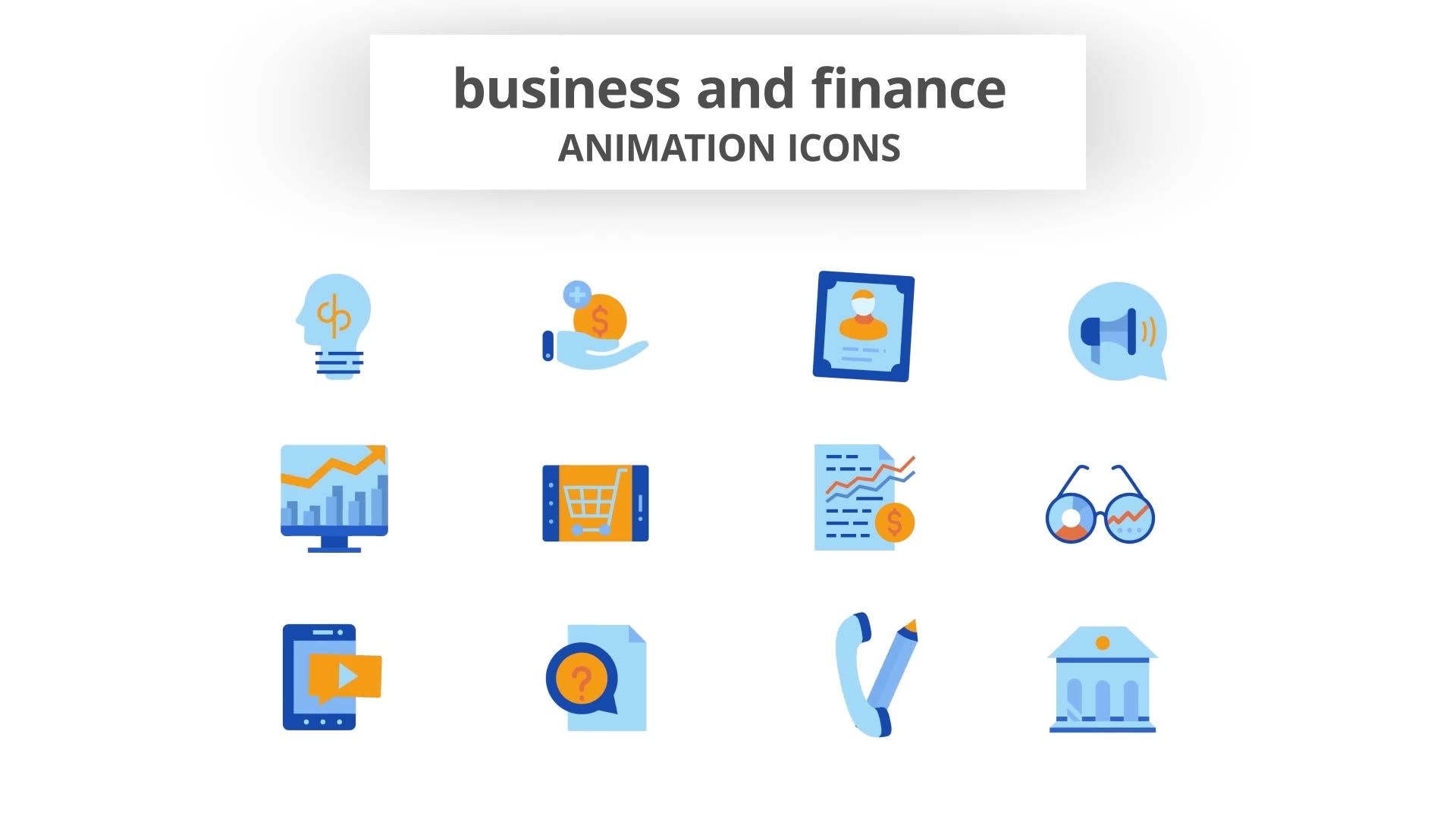 Business & Finance Animation Icons Videohive 28168003 After Effects Image 6