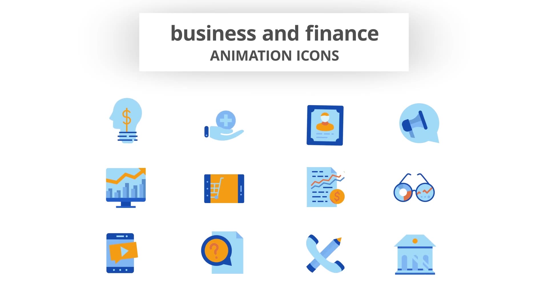 Business & Finance Animation Icons Videohive 28168003 After Effects Image 7