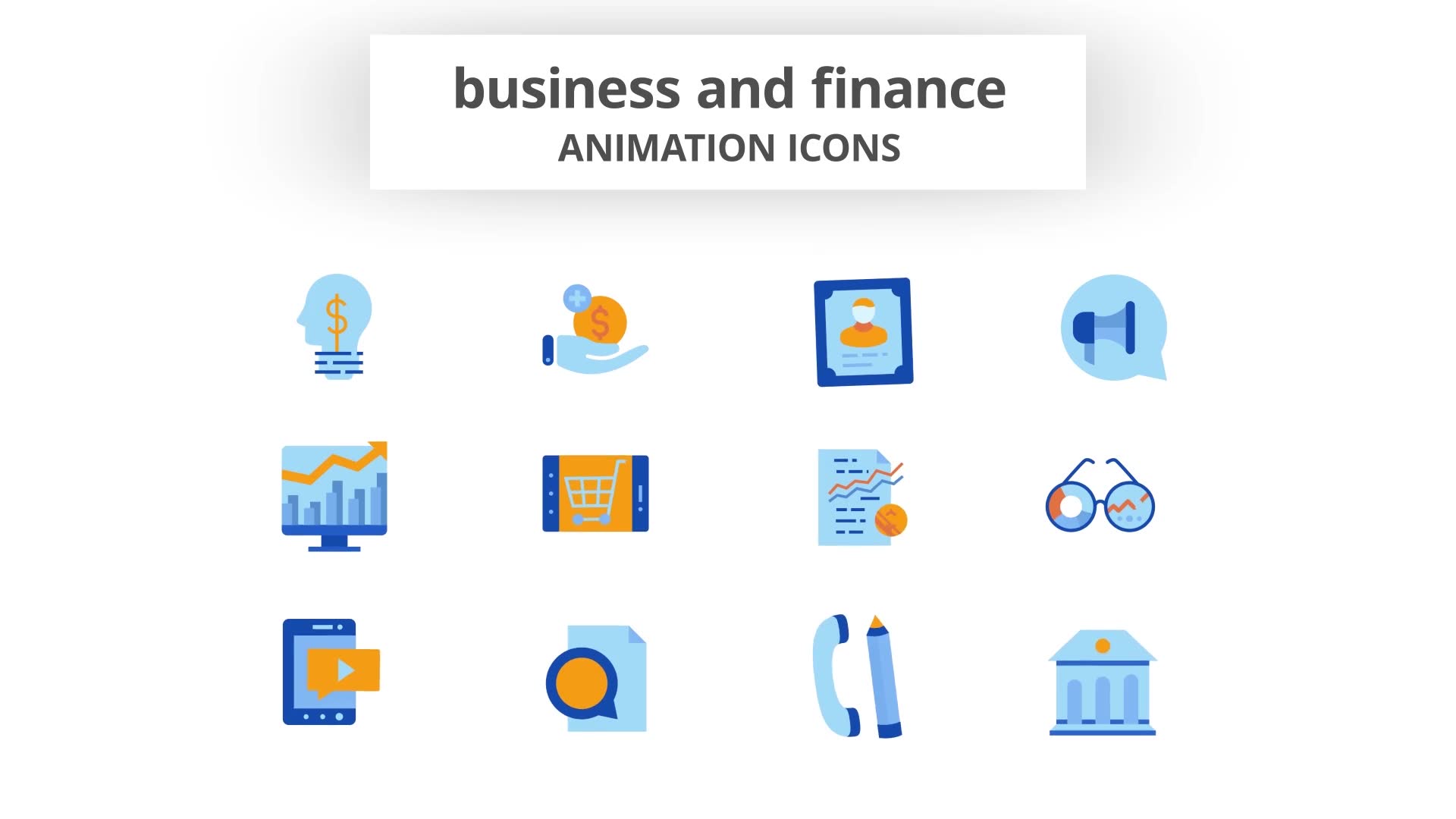 Business & Finance Animation Icons Videohive 28168003 After Effects Image 8