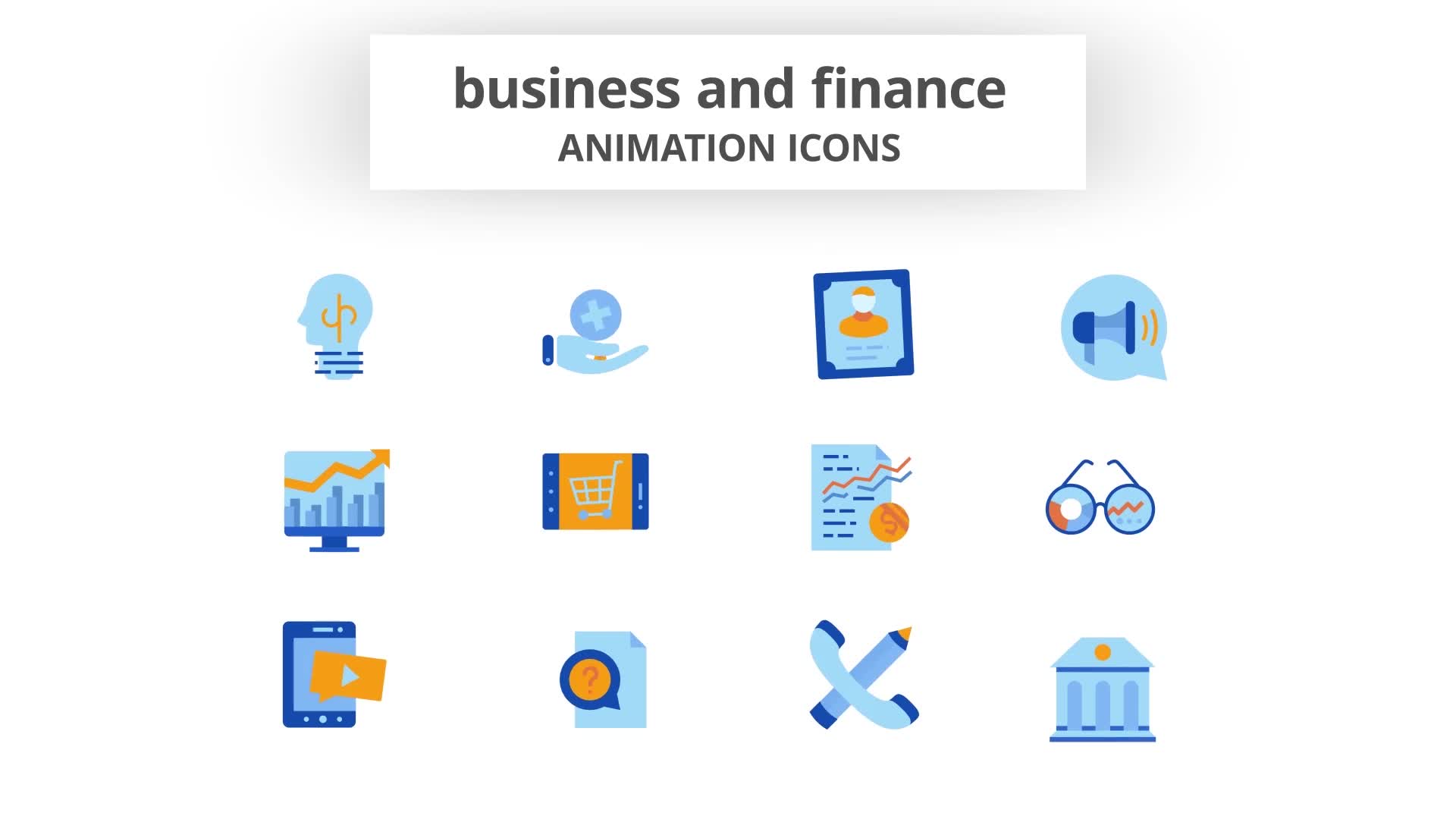 Business & Finance Animation Icons Videohive 28168003 After Effects Image 9