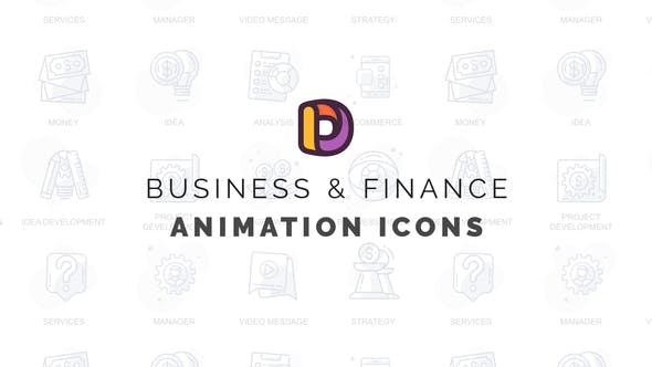 Business & Finance Animation Icons - 32812162 Videohive Download