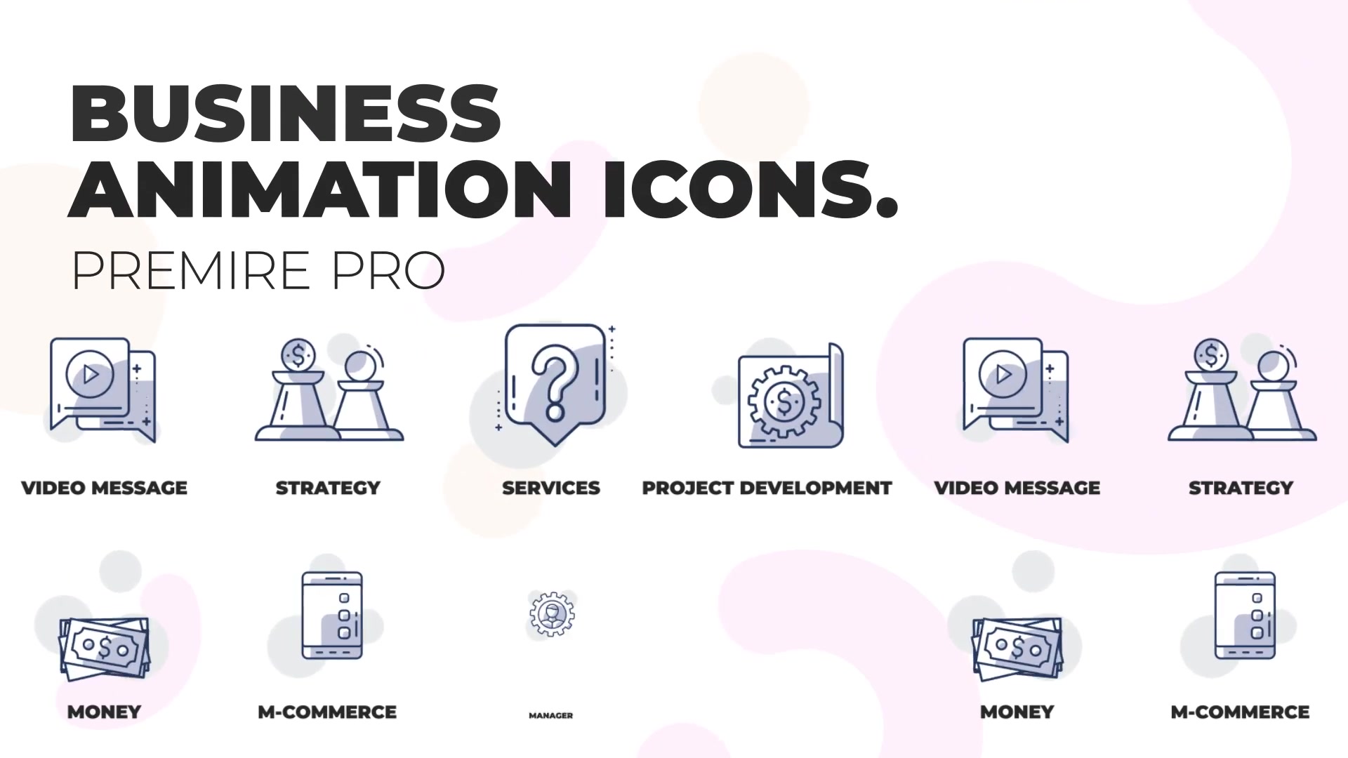 Business & Finance Animation Icons (MOGRT) Videohive 36354648 Premiere Pro Image 2