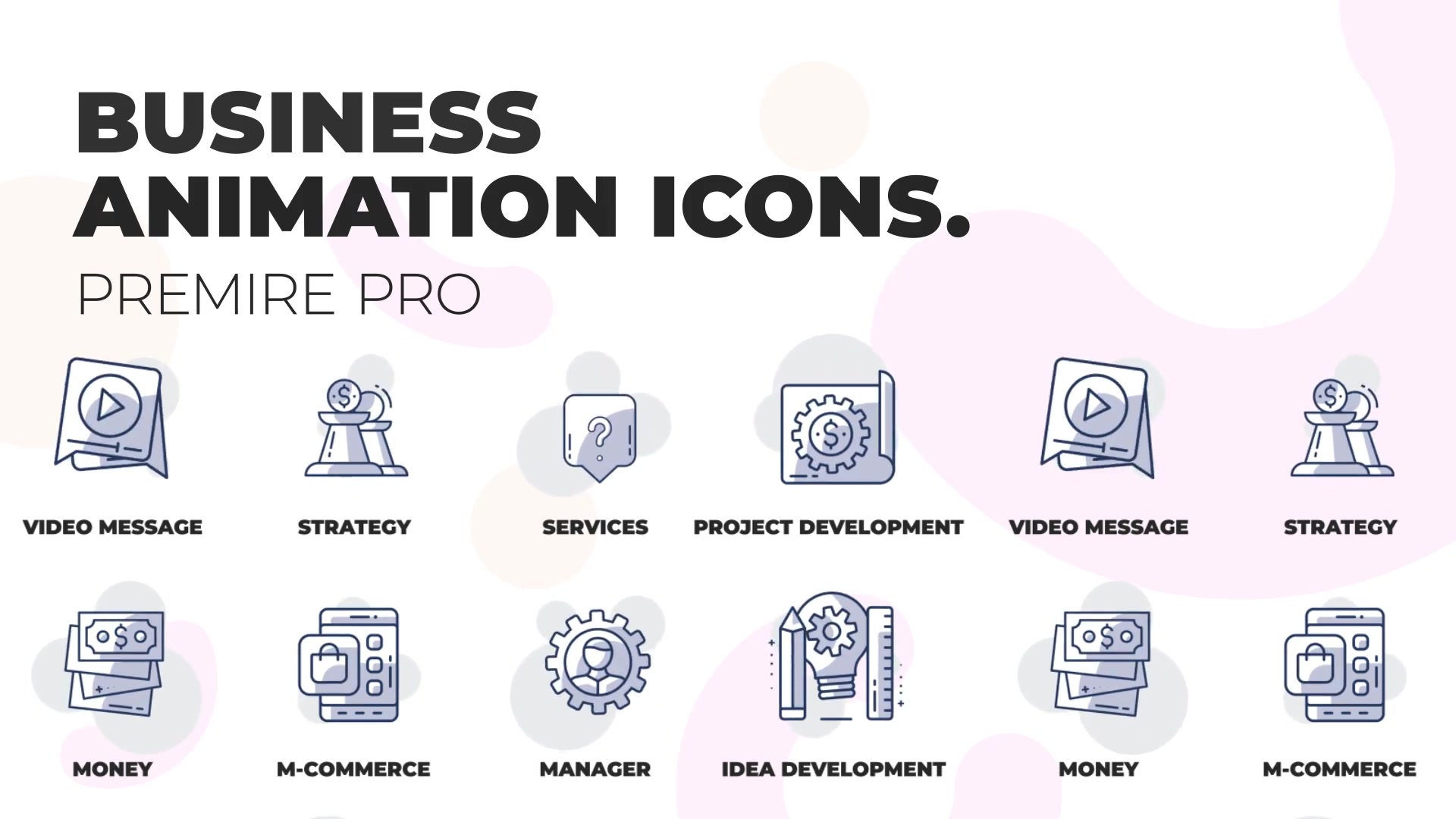 Business & Finance Animation Icons (MOGRT) Videohive 36354648 Premiere Pro Image 3