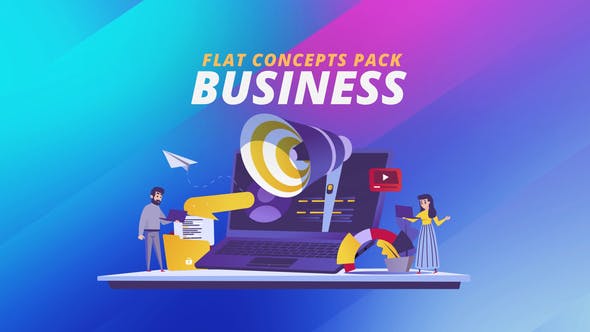 Business Flat Concept - 32272149 Videohive Download