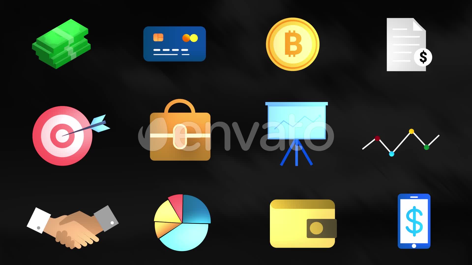 Business Icons Pack Videohive 33098473 DaVinci Resolve Image 1