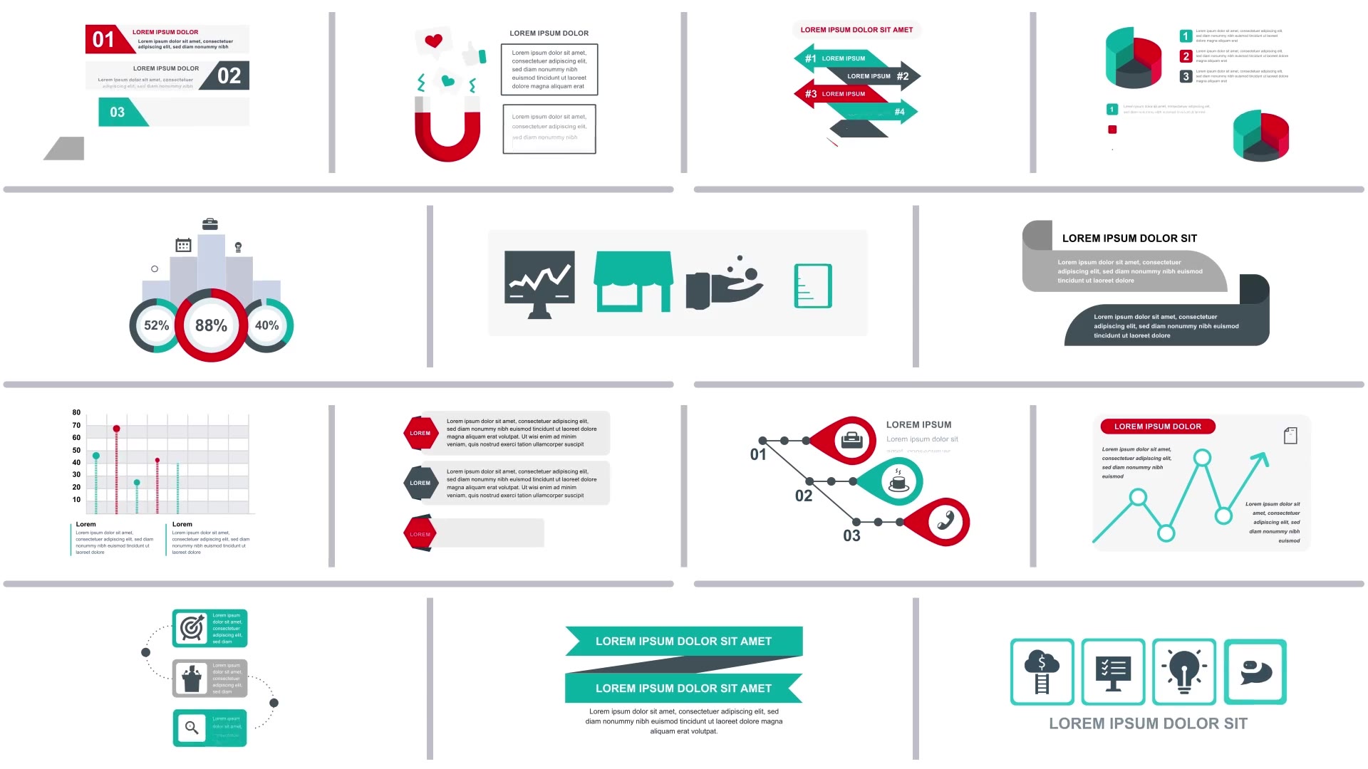 Business Infographics Vol.36 for Premiere Pro Videohive 27526019 Premiere Pro Image 7