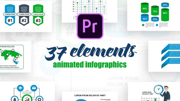Business Infographics Vol.39 for Premiere Pro - Download 27526098 Videohive