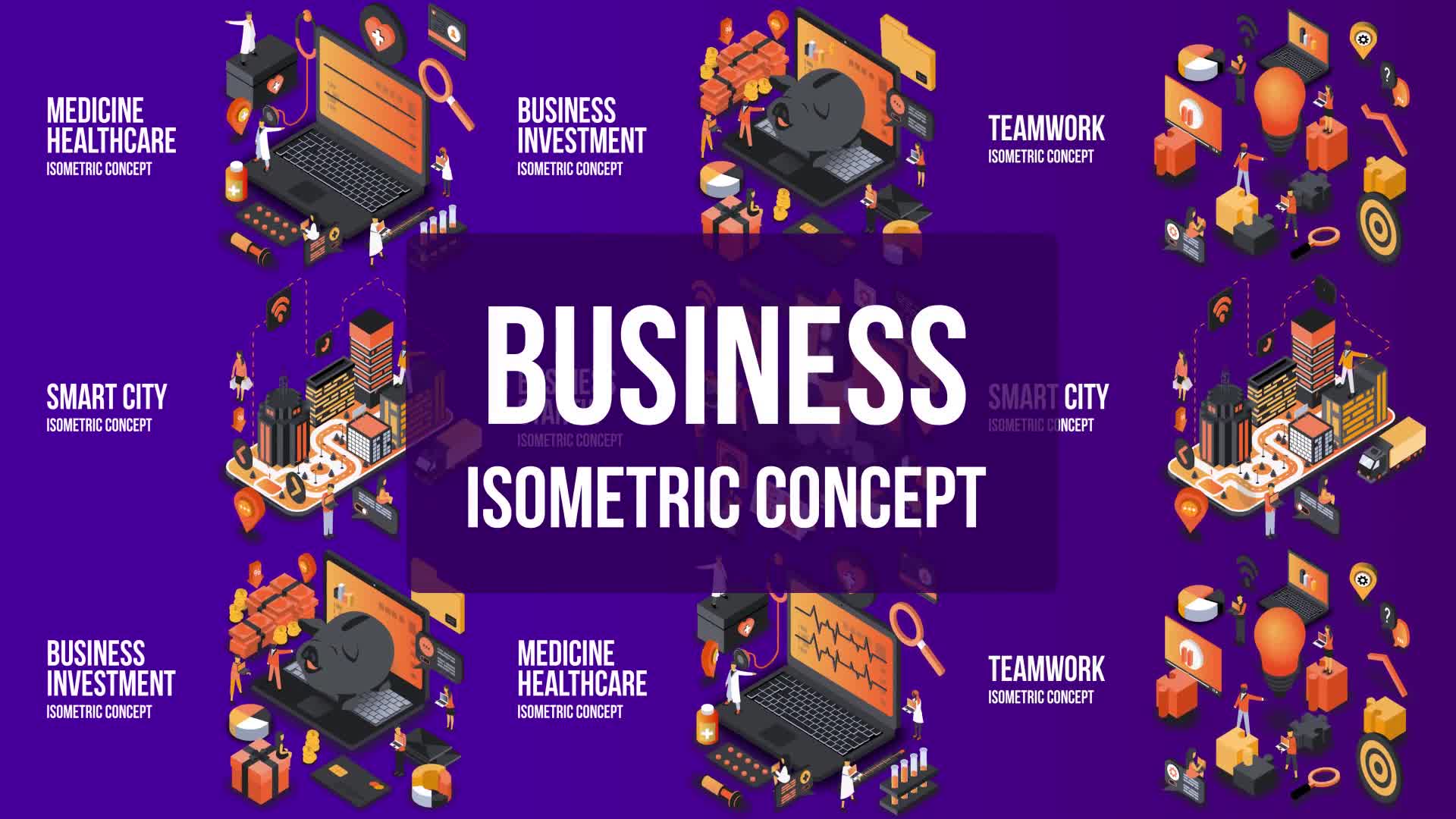 Business Investment Isometric Concept Videohive 25076833 After Effects Image 1