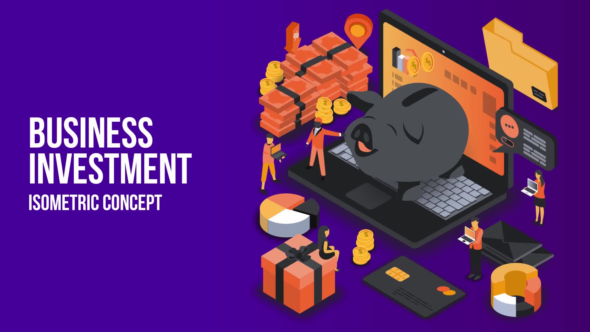 Business Investment Isometric Concept Videohive 25076833 After Effects Image 2
