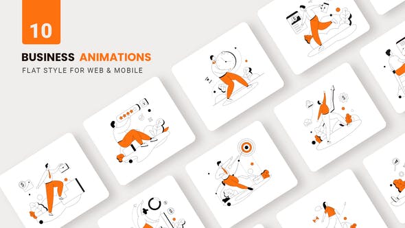 Business Maketing Animations Flat Concept - Download 38813217 Videohive