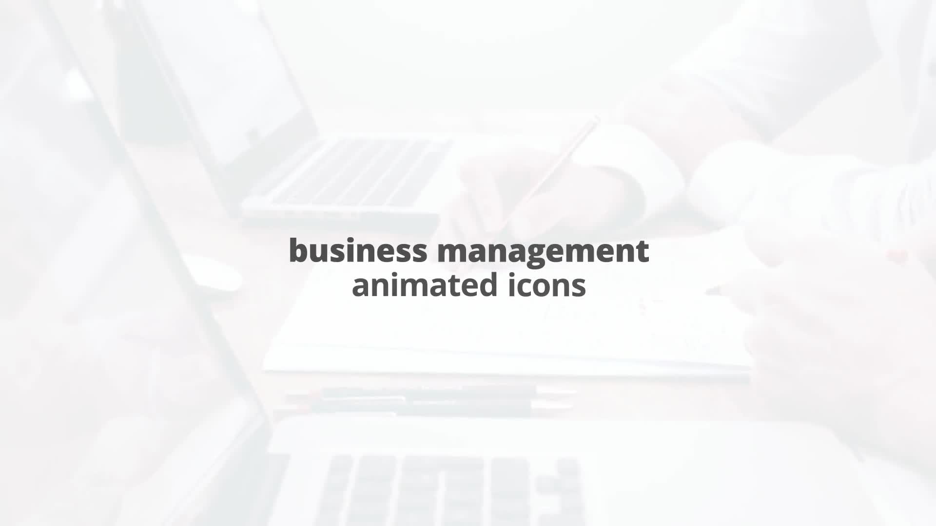 Business Managment – Thin Line Icons - Download Videohive 23454853