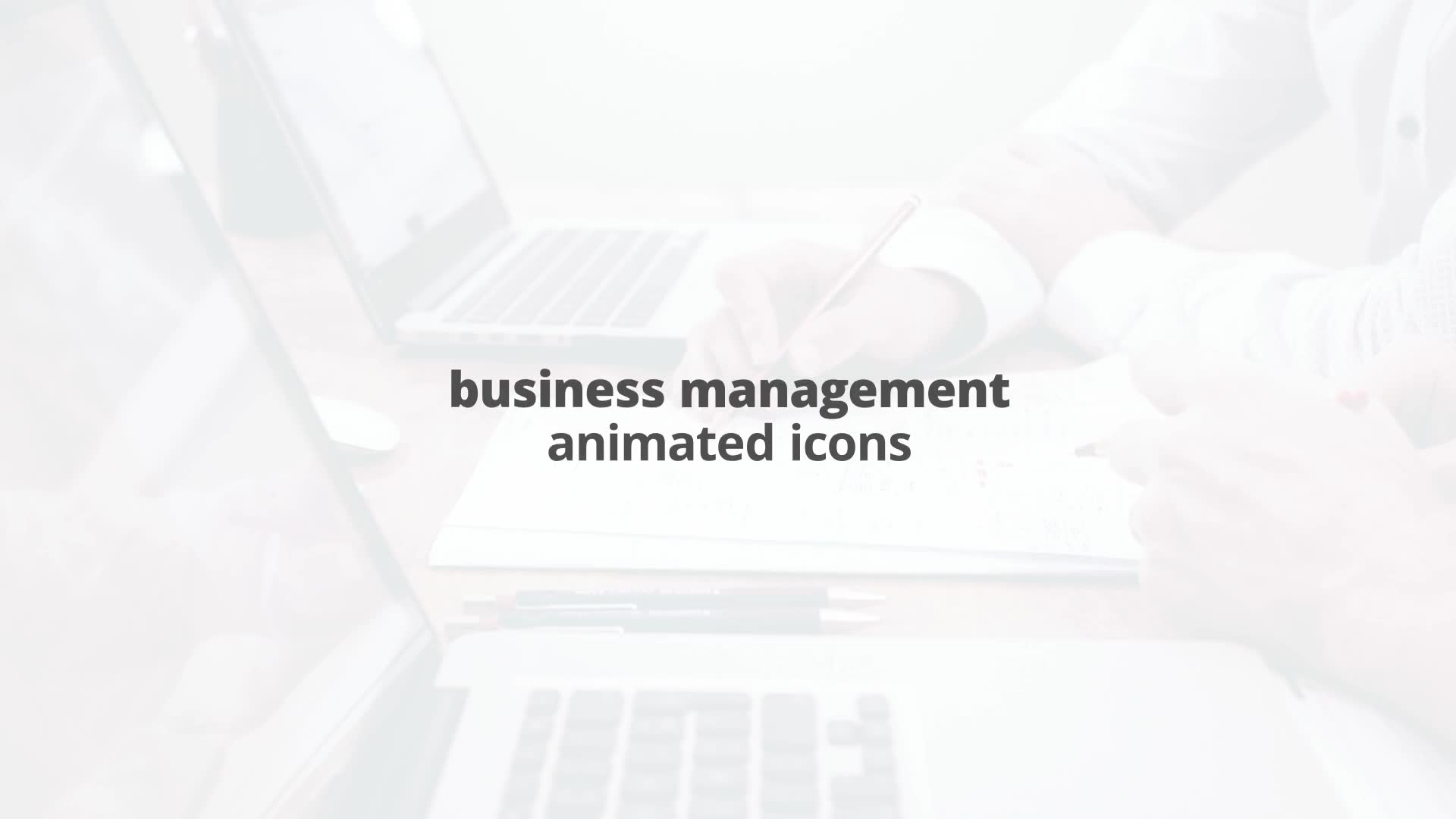 Business Managment – Thin Line Icons - Download Videohive 23454853