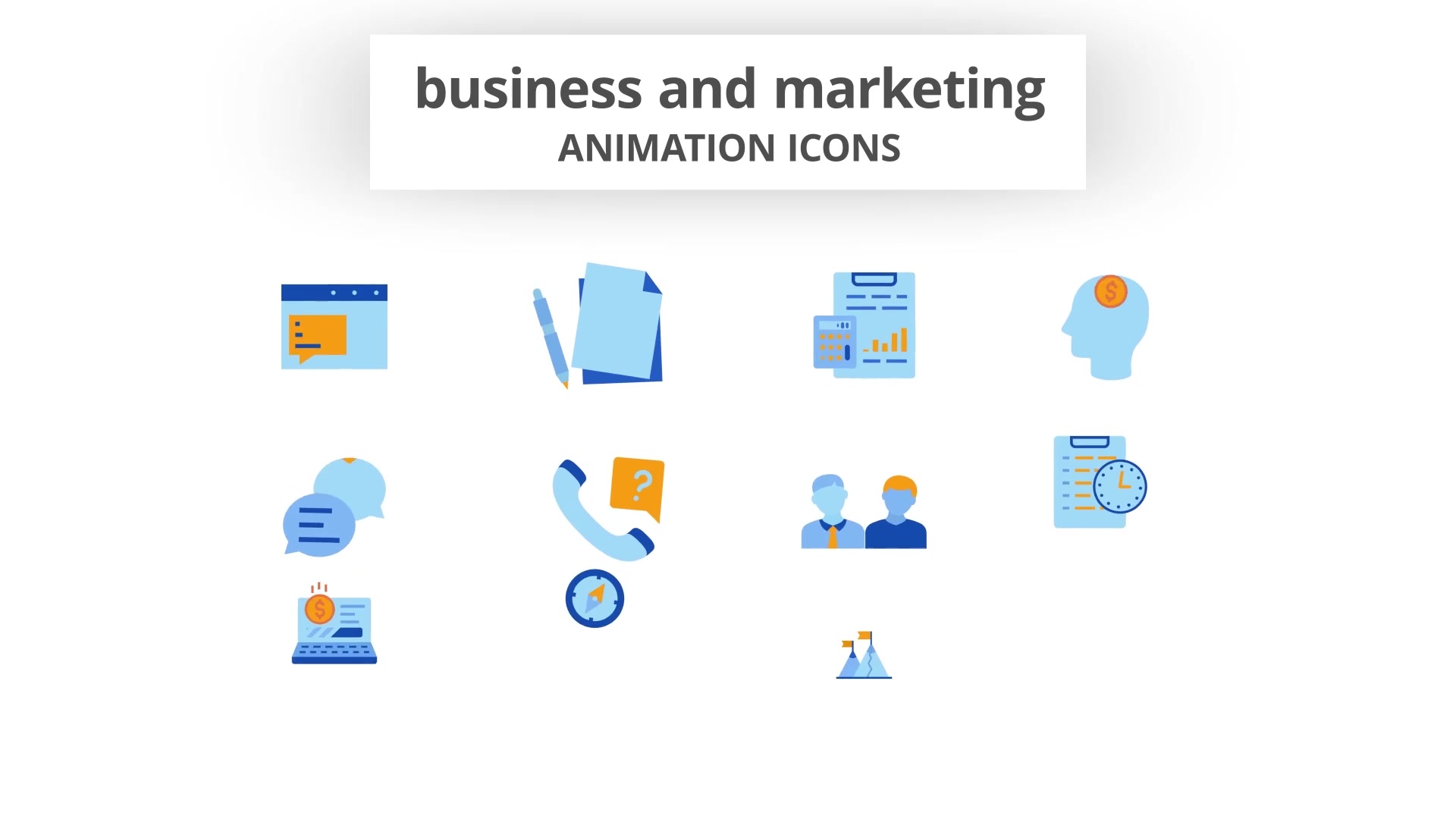 Business & Marketing Animation Icons Videohive 28168066 After Effects Image 4