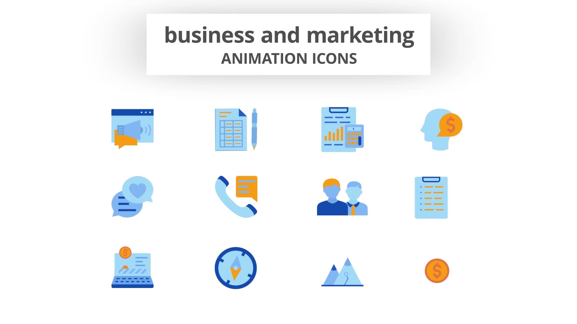 Business & Marketing Animation Icons Videohive 28168066 After Effects Image 8