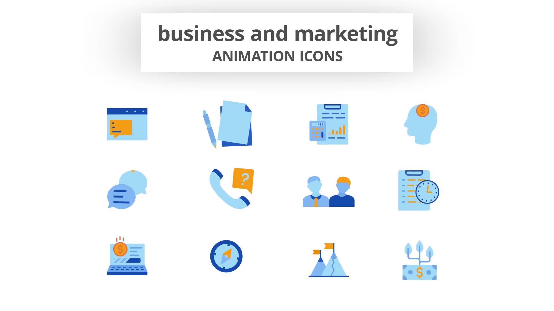 Business & Marketing Animation Icons Videohive 28168066 After Effects Image 9