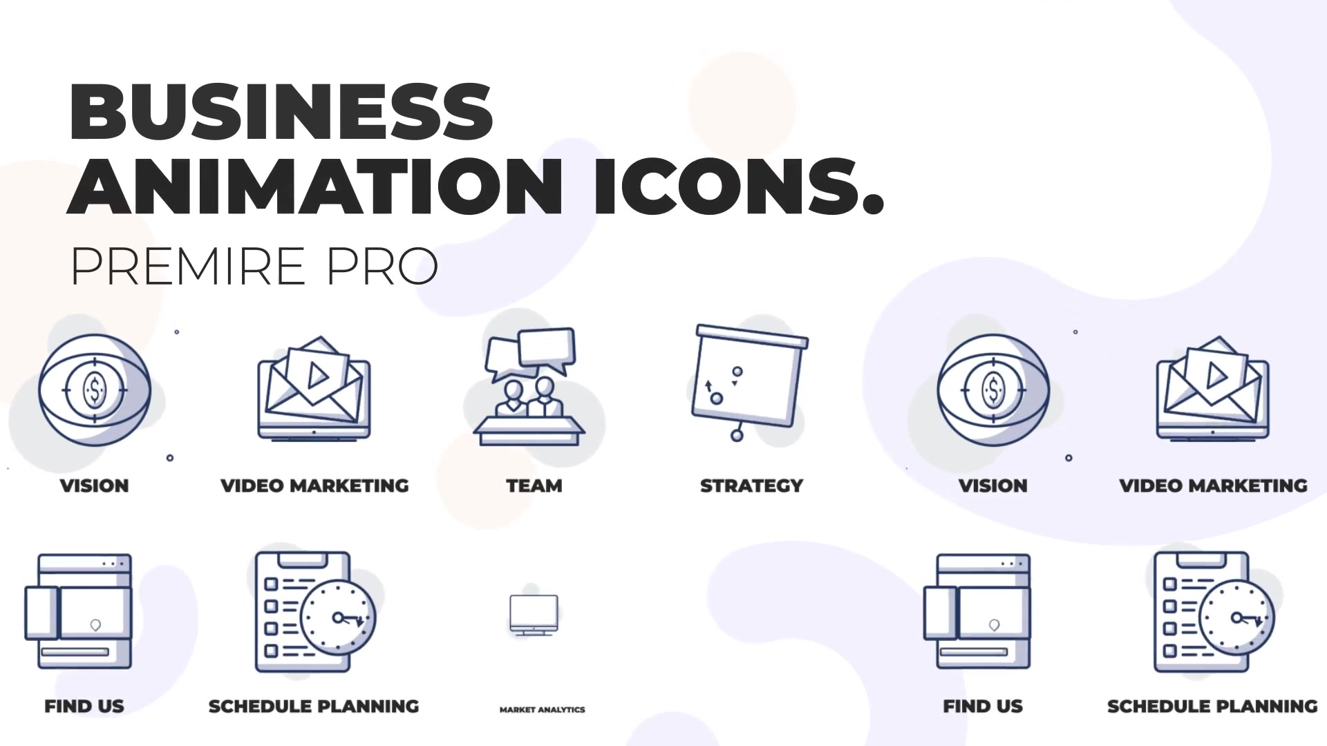 Business & Marketing Animation Icons (MOGRT) Videohive 36440994 Premiere Pro Image 2