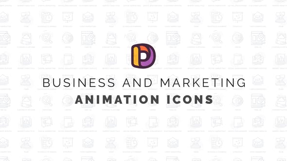 Business & Marketing Animation Icons - Videohive 34567519 Download