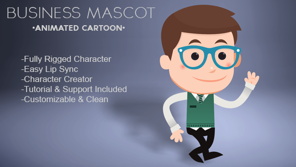 Business Mascot Animated Cartoon - Download Videohive 6509315