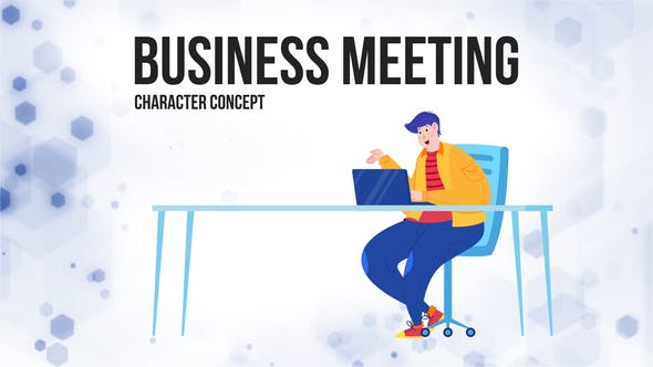 Business meeting Flat Concept - Download Videohive 28862917