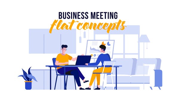 Business meeting Flat Concept - Videohive 29521769 Download
