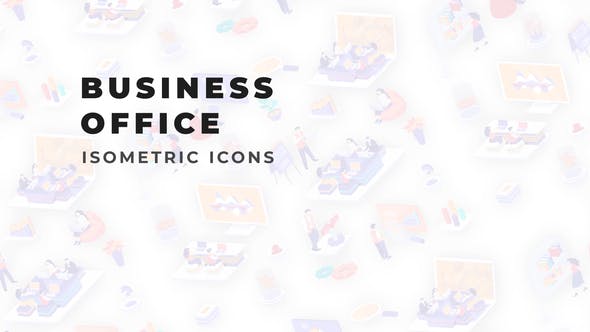 Business office Isometric Icons - Download 36117473 Videohive
