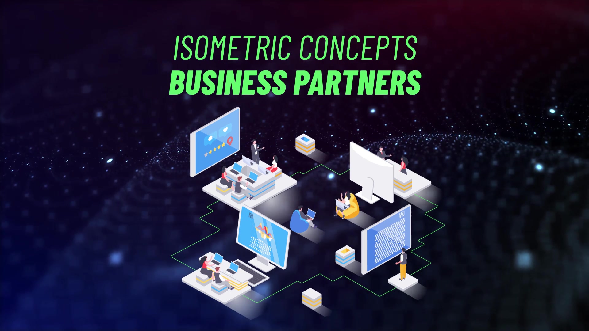 Business Partners Isometric Concept Videohive 31693641 After Effects Image 4