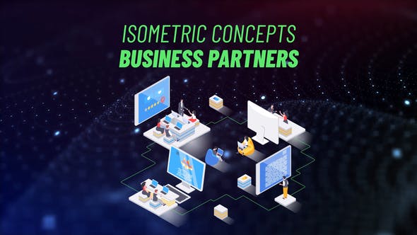 Business Partners Isometric Concept - 31693641 Download Videohive