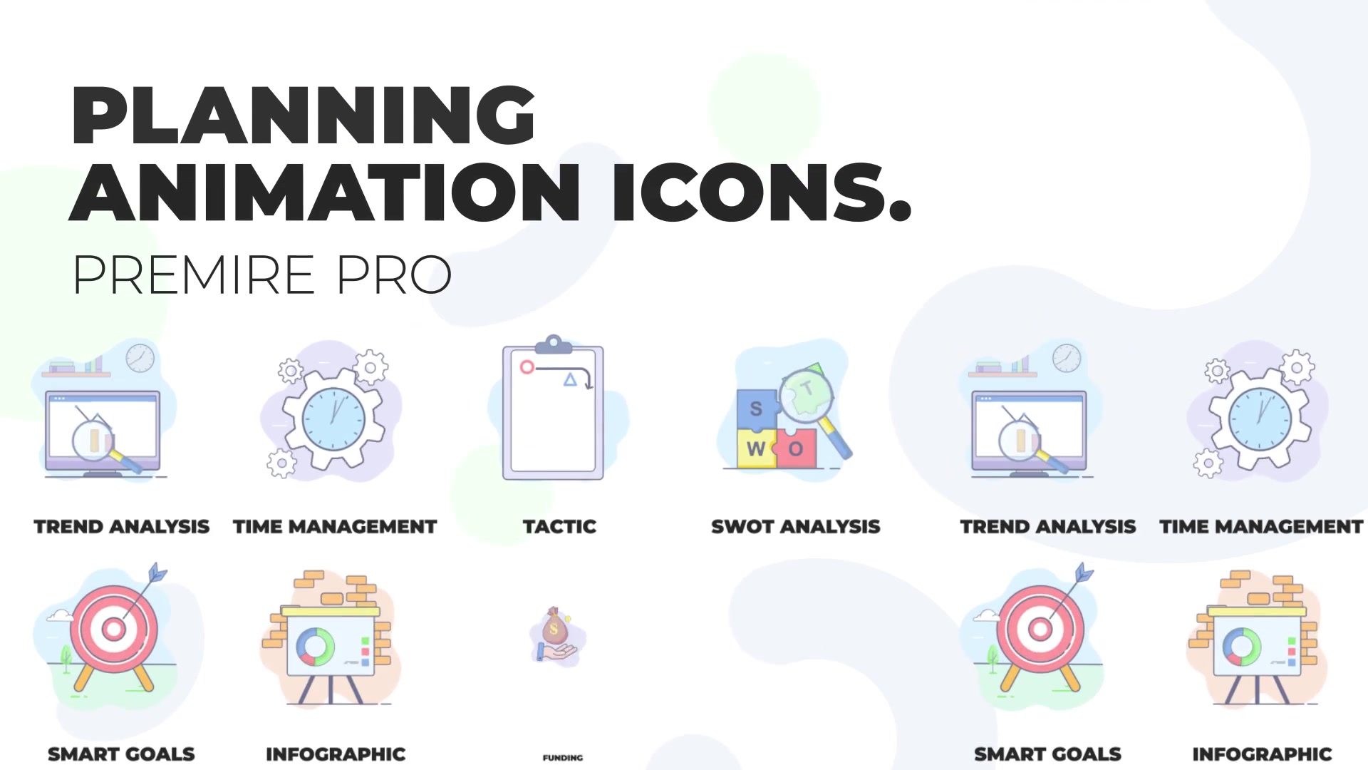 Business planning Animation Icons (MOGRT) Videohive 36272451 Premiere Pro Image 2