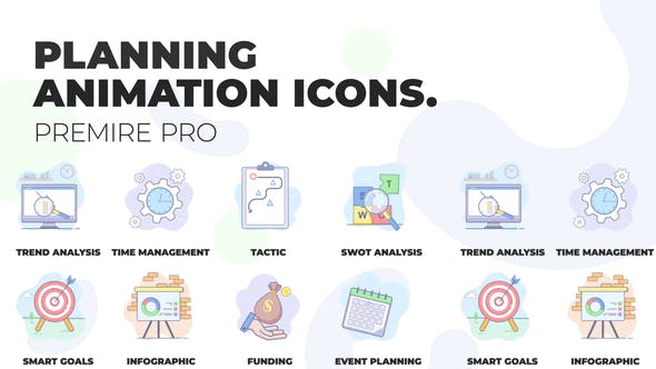 Business planning Animation Icons (MOGRT) - Videohive 36272451 Download