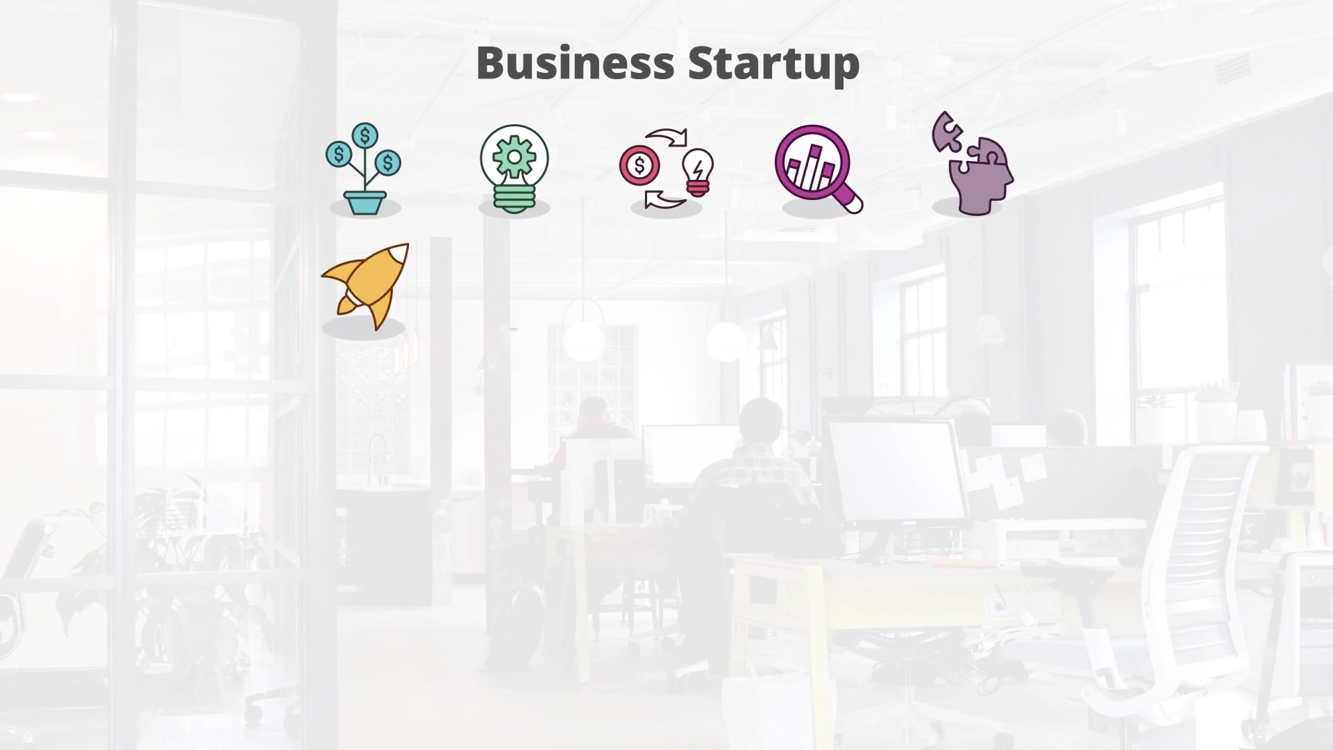 Business Startup Flat Animation Icons - Download Videohive 23381216