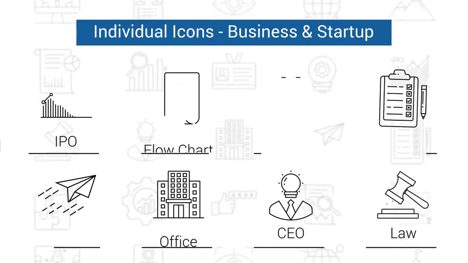 Business & Startup Line Icons Videohive 33145242 After Effects Image 10