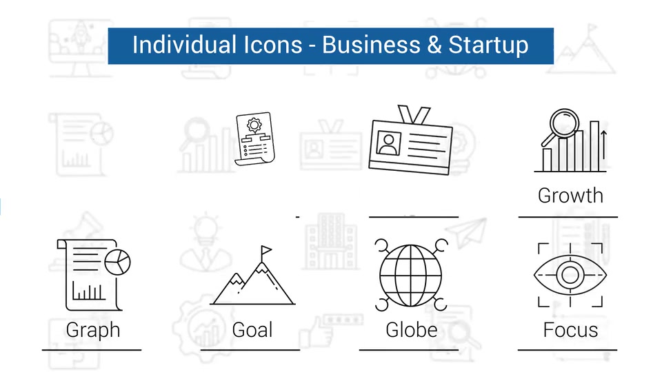 Business & Startup Line Icons Videohive 33145242 After Effects Image 11