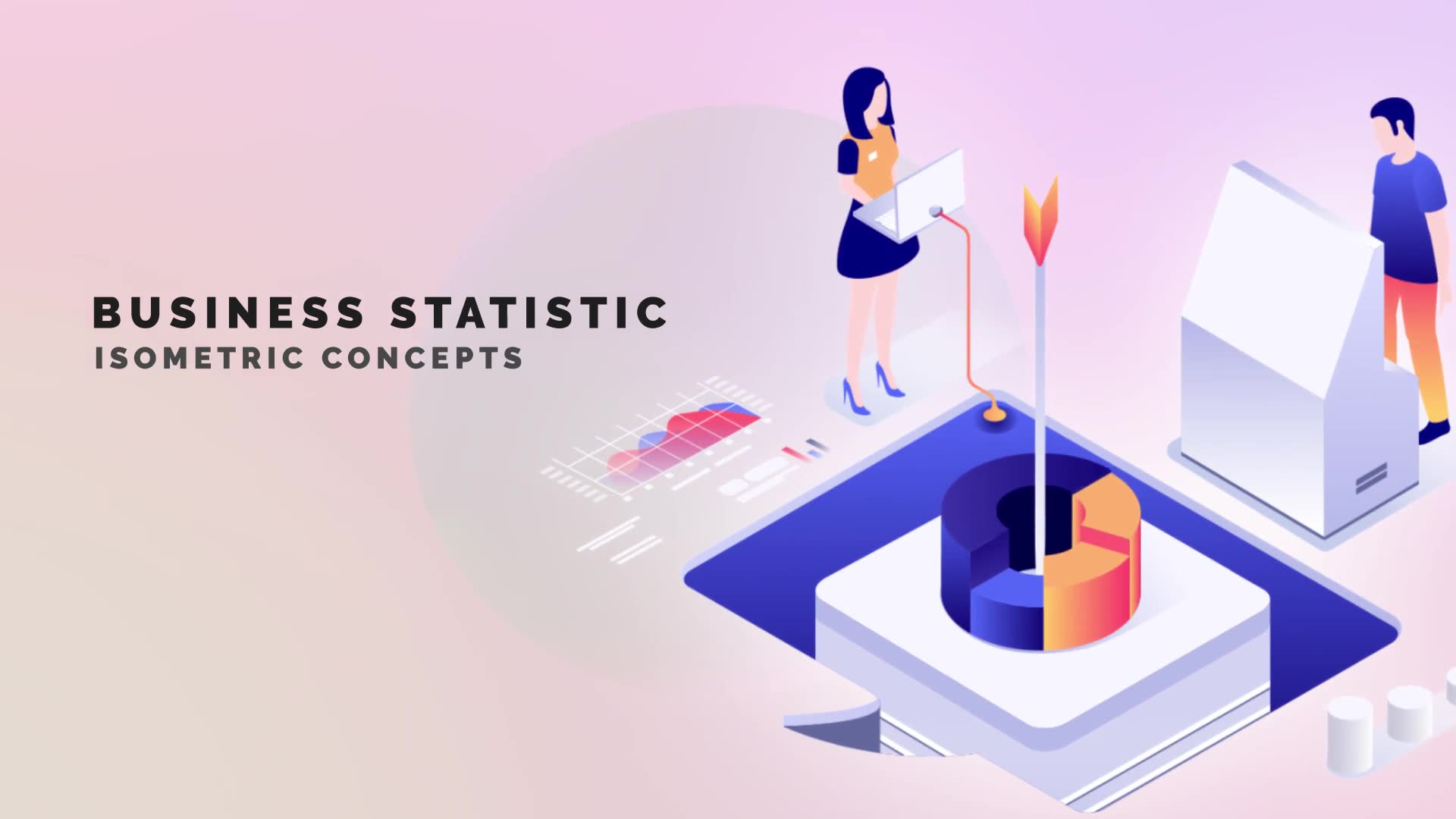 Business statistic Isometric Concept Videohive 33962912 After Effects Image 2