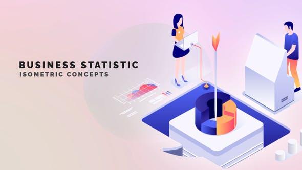 Business statistic Isometric Concept - Download 33962912 Videohive