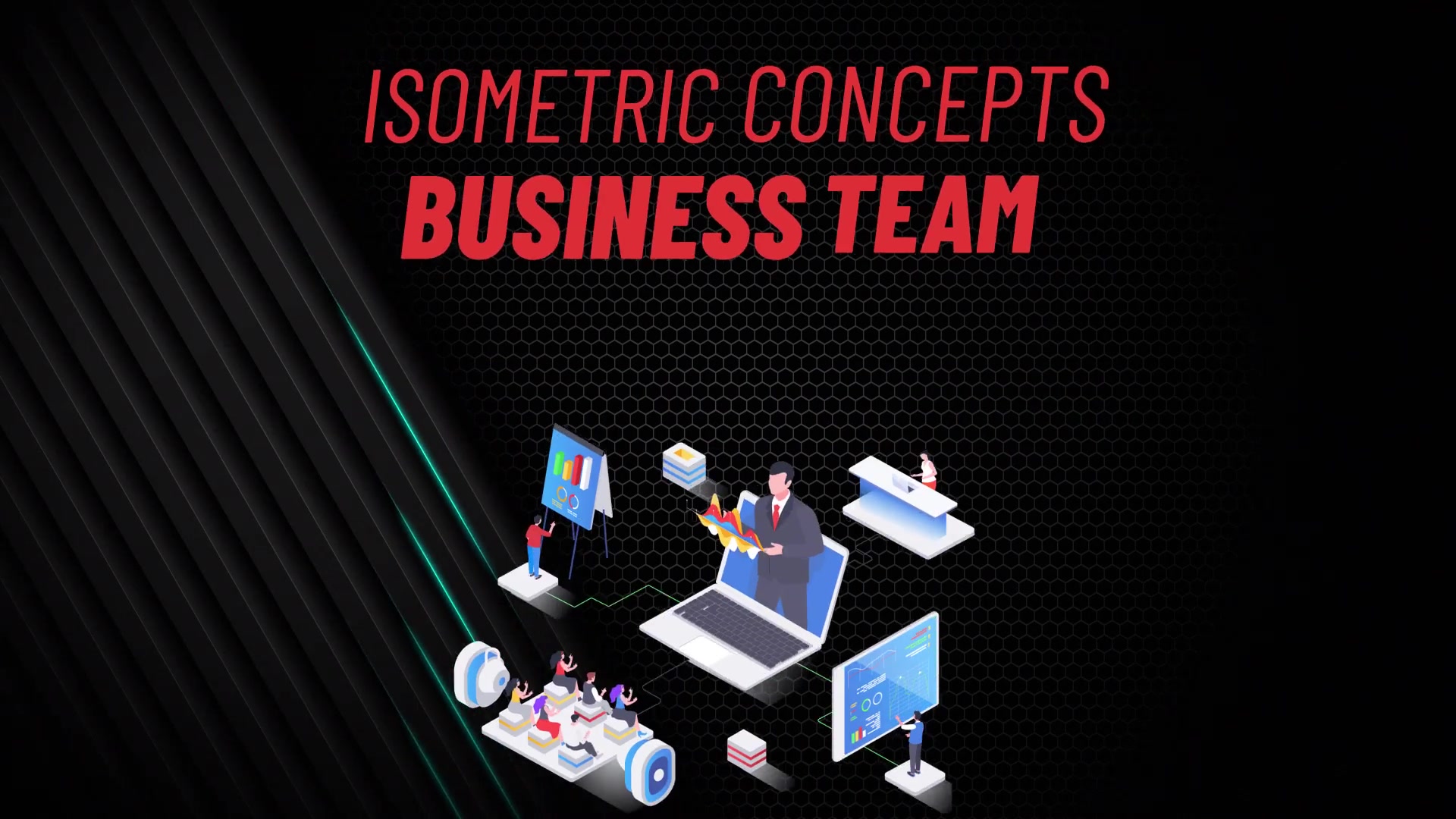 Business Team Isometric Concept Videohive 31223437 After Effects Image 3