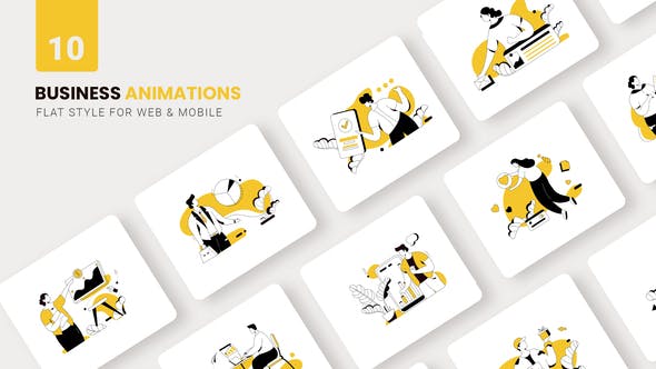 Business Technology Animations Flat Concept - 36703837 Download Videohive