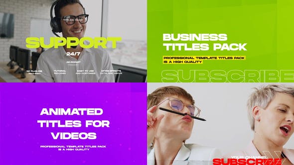 Business Titles and Lower Thirds Pack - 33358961 Videohive Download