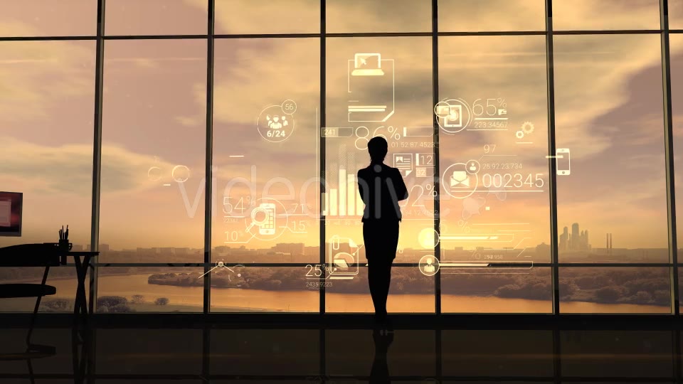 Business Woman And Corporate Infographics - Download Videohive 21508343