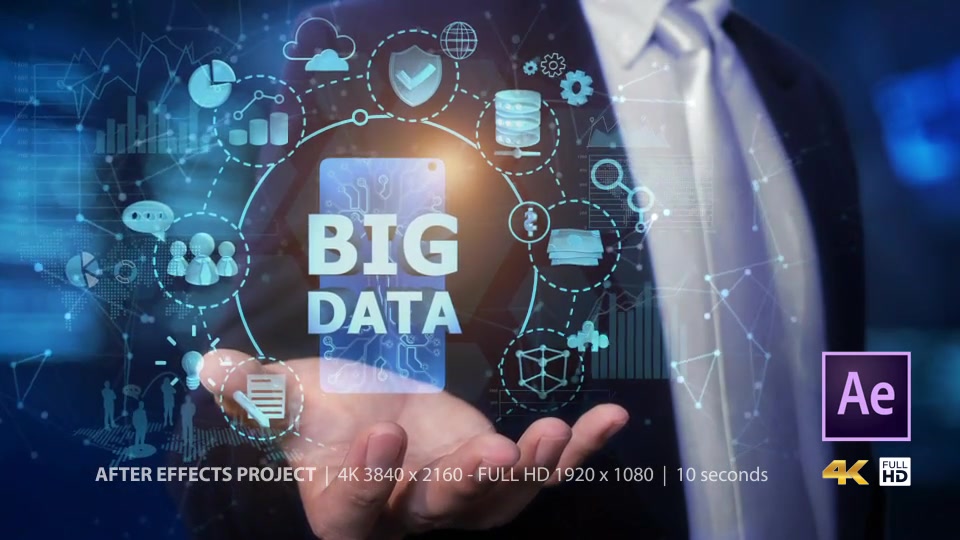 Businessman Open Hand Big Data Videohive 24982264 After Effects Image 3