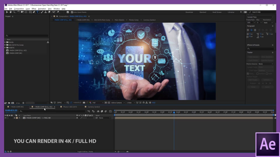 Businessman Open Hand Big Data Videohive 24982264 After Effects Image 8