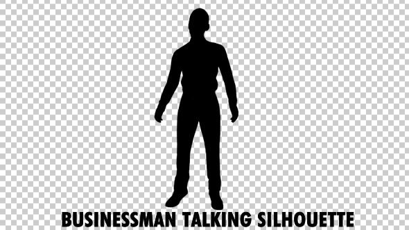 Businessman Talking Silhouette - Download Videohive 19685836