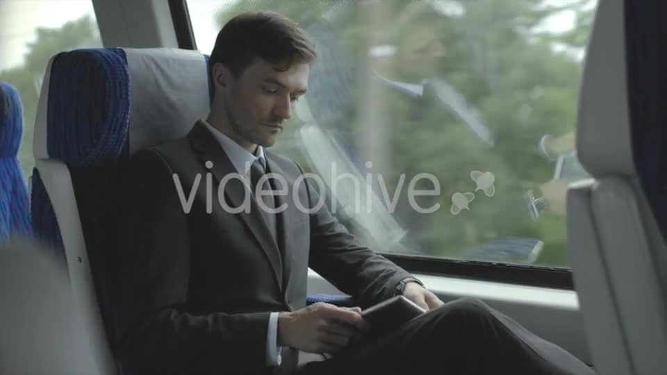Businessman Travel With Train  Videohive 12188805 Stock Footage Image 1