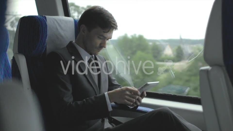 Businessman Travel With Train  Videohive 12188805 Stock Footage Image 2