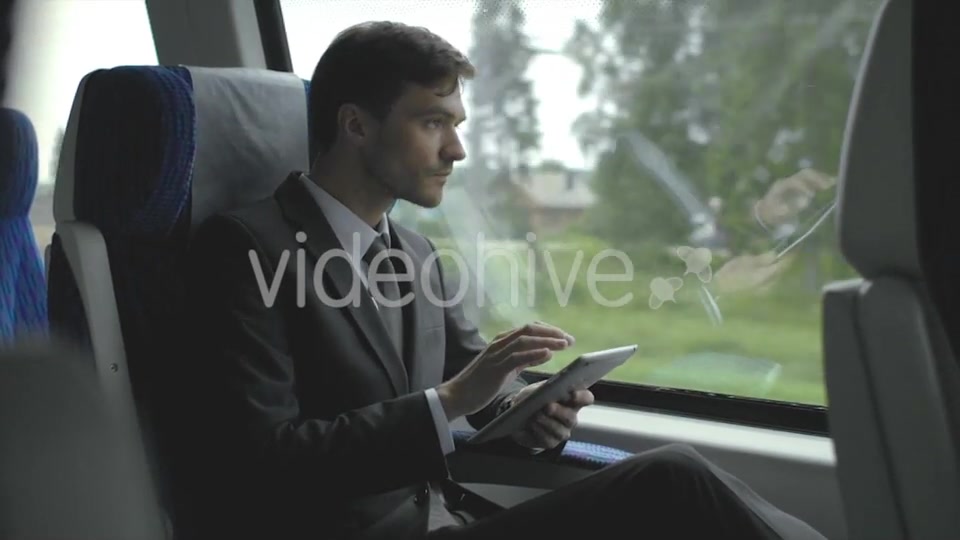 Businessman Travel With Train  Videohive 12188805 Stock Footage Image 4