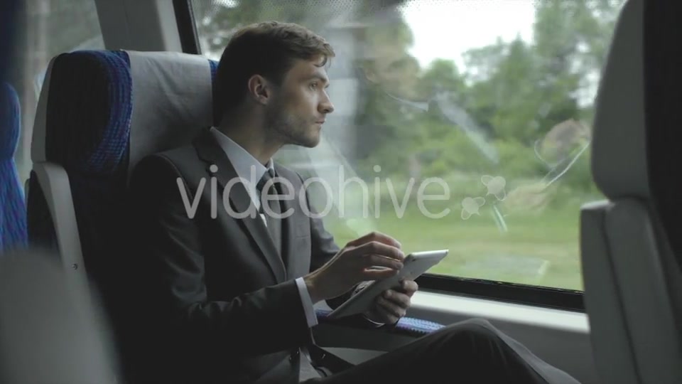 Businessman Travel With Train  Videohive 12188805 Stock Footage Image 5