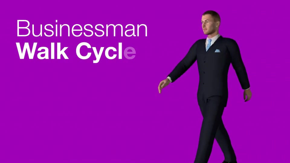Businessman Walk Cycle - Download Videohive 7594465