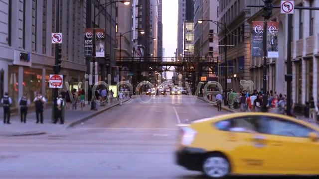Busy Street In Downtown City Of Chicago  Videohive 2702455 Stock Footage Image 4