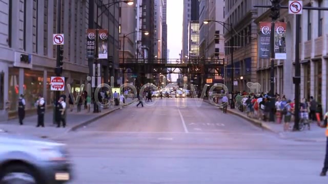 Busy Street In Downtown City Of Chicago  Videohive 2702455 Stock Footage Image 5